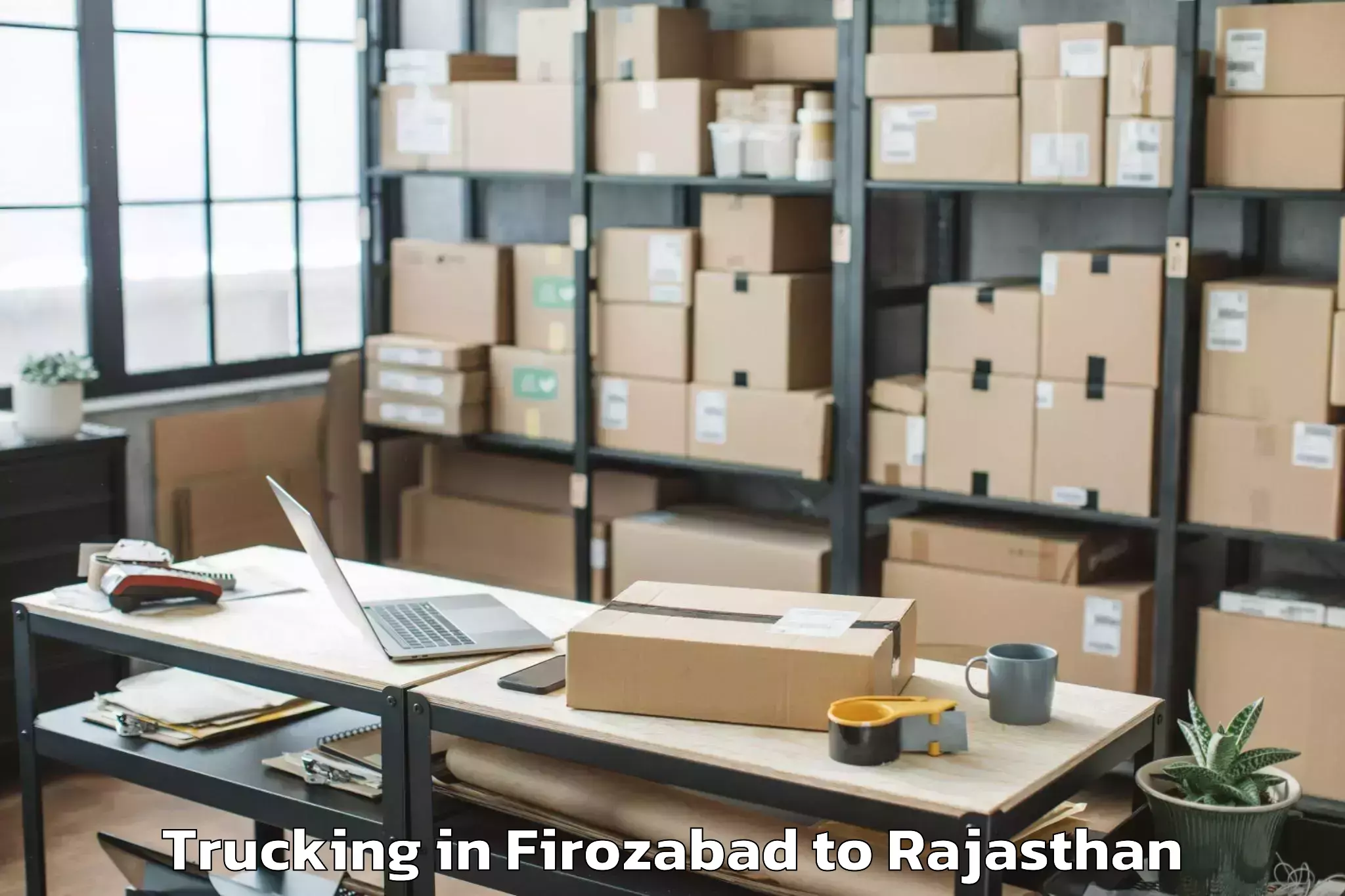 Top Firozabad to Bhadra Hanumangarh Trucking Available